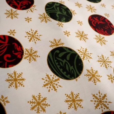 Mantelería bolas de navidad