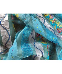 Fantasía Bordada azules