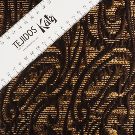 Jacquard filigranas marrones