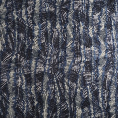 Fil coupé tie dye azul