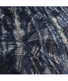 Fil coupé tie dye azul
