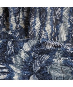 Fil coupé tie dye azul