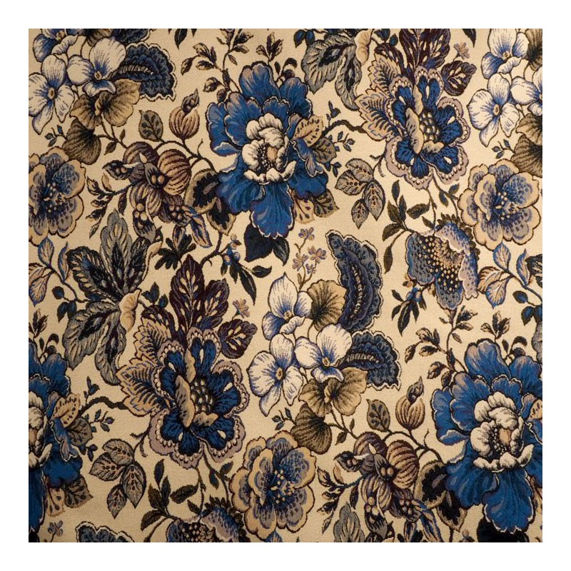 Jacquard tapicero flores azules