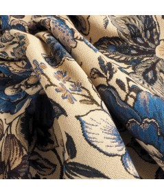 Jacquard tapicero flores azules