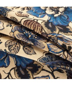 Jacquard tapicero flores azules