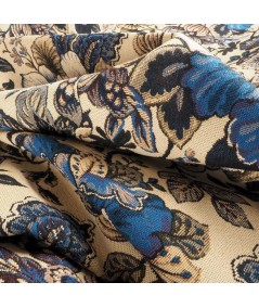 Jacquard tapicero flores azules