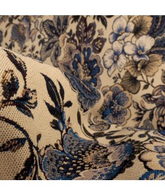 Jacquard tapicero flores azules