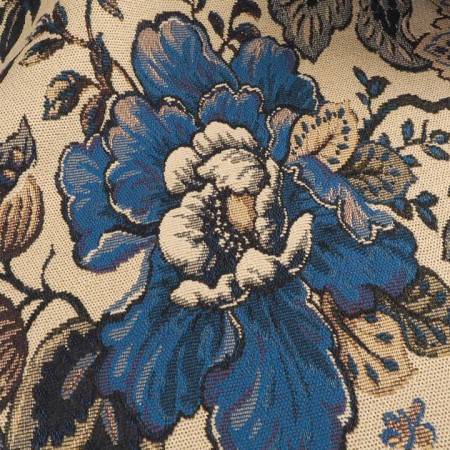 Jacquard tapicero flores azules