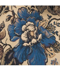 Jacquard tapicero flores azules
