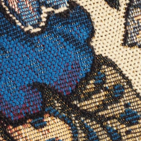 Jacquard tapicero flores azules