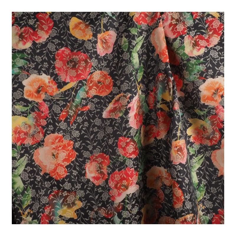 Jacquard estampado flores