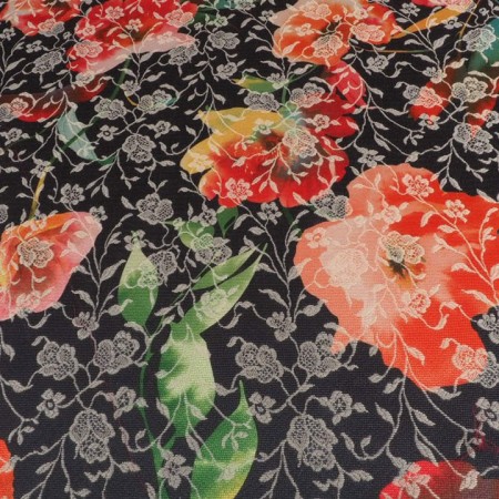 Jacquard estampado flores