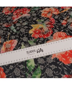 Jacquard estampado flores