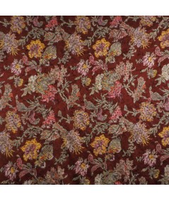 Jacquard bordado castaño