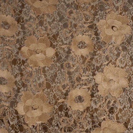 Tul bordado beige