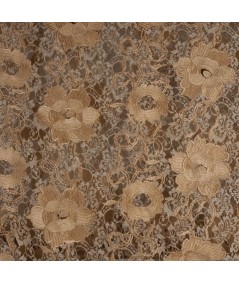 Tul bordado beige
