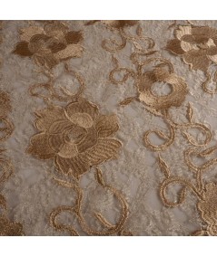 Tul bordado beige
