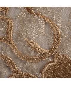 Tul bordado beige