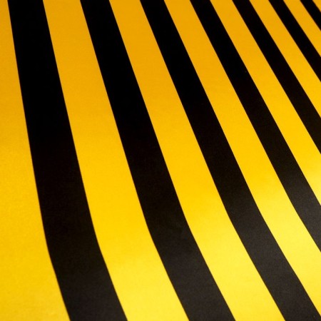 Satén listado amarillo y negro