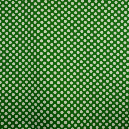 Popelina de lunares verde y blanco