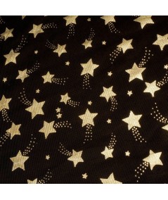 Rasete estrellas plata y negro