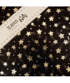 Rasete estrellas plata y negro