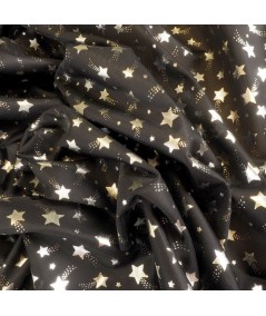 Rasete estrellas plata y negro