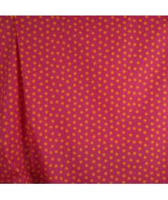 Popelina de lunares rosa y amarillo