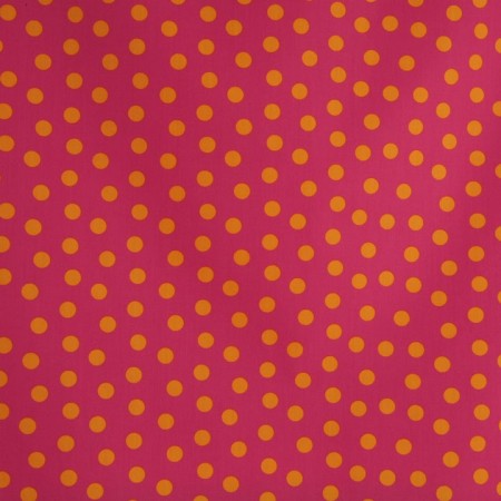 Popelina de lunares rosa y amarillo