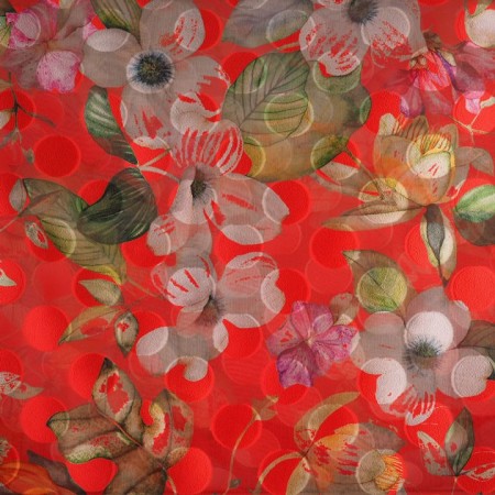 Fantasía roja devoré flores