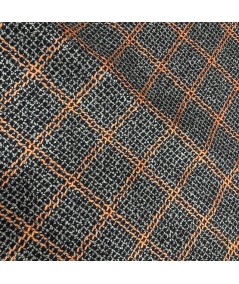Chanel cuadros naranjas y grises