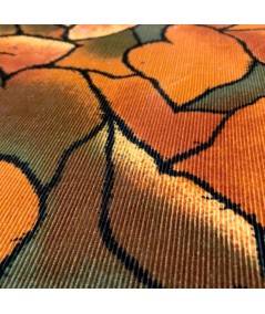 Pana estampada tonos naranjas