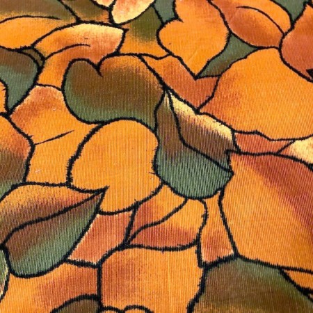 Pana estampada tonos naranjas