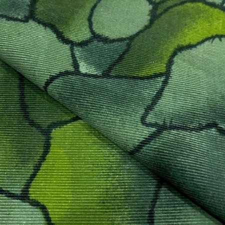 Pana estampada tonos verdes