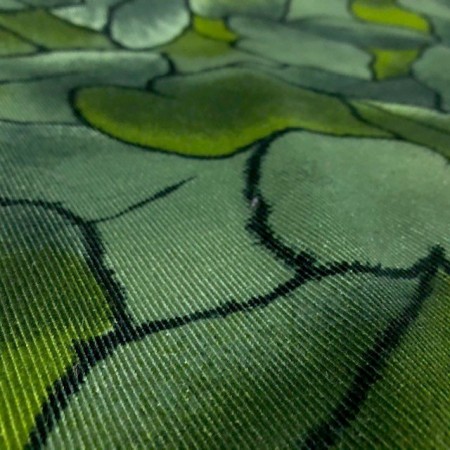Pana estampada tonos verdes