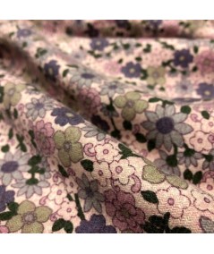 Franela estampada rosa