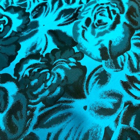 Jacquard turquesa y negro