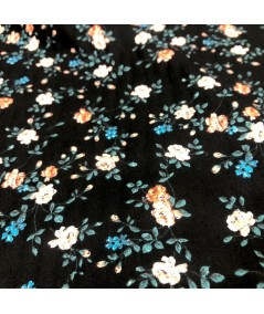 Popelin estampado negro