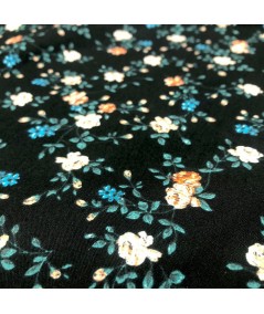 Popelin estampado negro