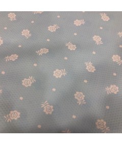 Jacquard  flores blancas