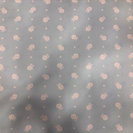 Jacquard  flores blancas
