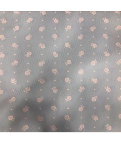 Jacquard  flores blancas