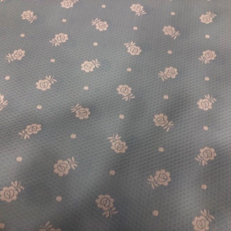 Jacquard  flores blancas