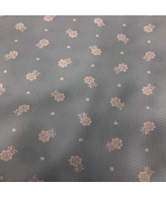 Jacquard  flores blancas