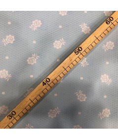 Jacquard  flores blancas