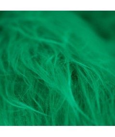 Pelo largo verde brillante suave