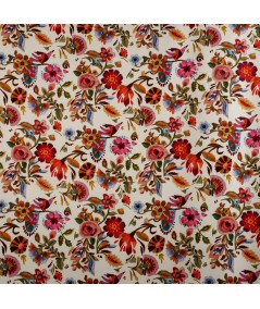 Crêpe Estampado Floral Multicolor
