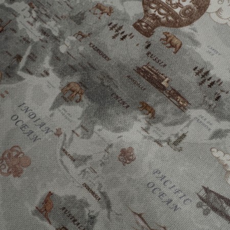 Loneta mapa vintage