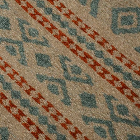 Loneta Étnica Terracota & Azul Agua