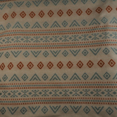 Loneta Étnica Terracota & Azul Agua